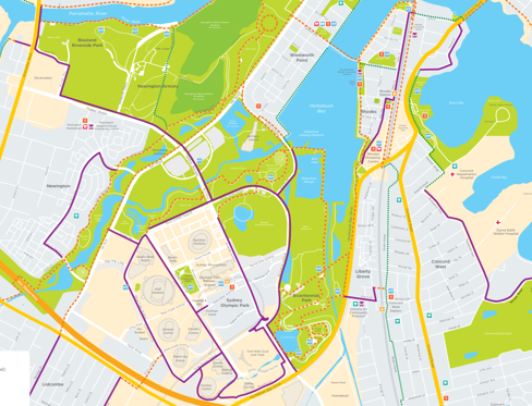 Riding at Olympic Park