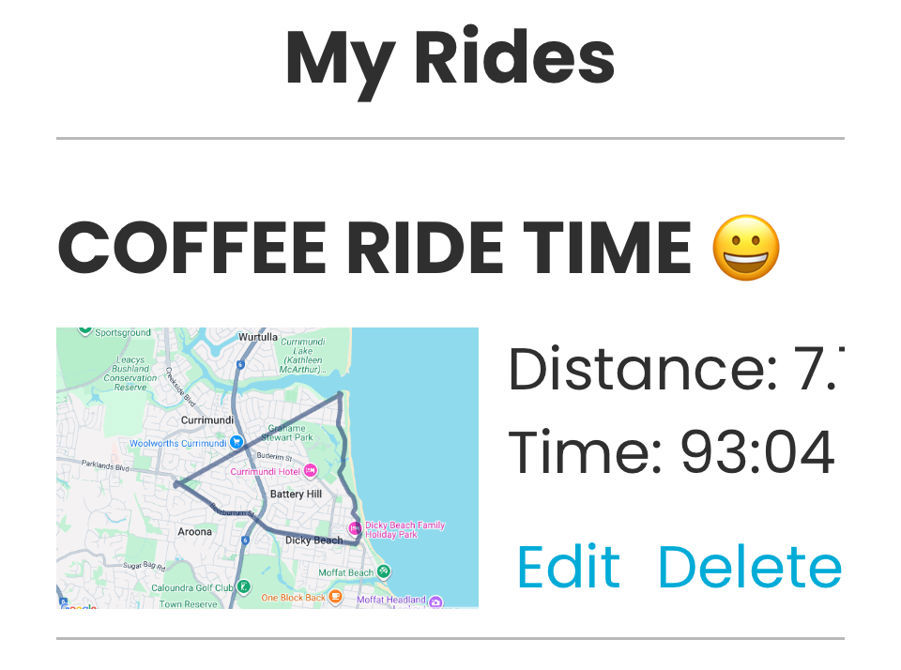 Saturday Coffee Ride..