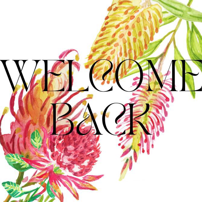WELCOME BACK!!!