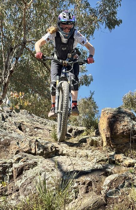 Riding a bike ... how hard can it be with gravity helping pull me down ?