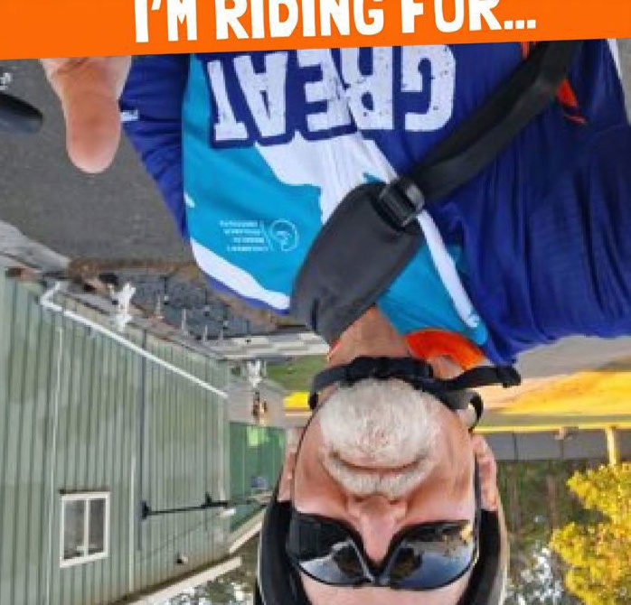Riding for children with cancer.