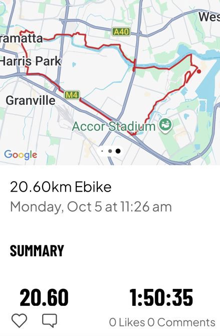 Labour Day ride