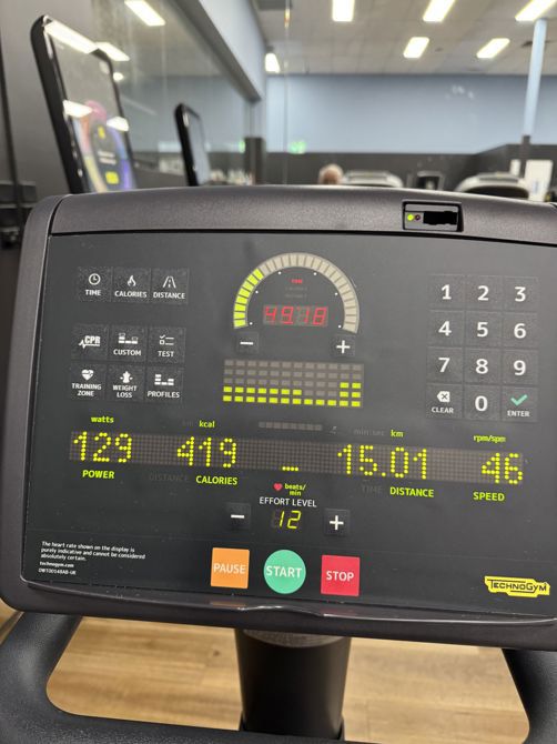 At the gym