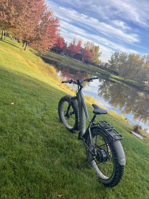 Beautiful riding conditions in Boise Idaho.